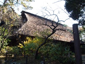 旧矢箆原家住宅。世界遺産の白川郷から移設された建築物とのこと。